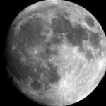 moon on black background