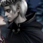 Image of an almost kiss between Jaz and Callen, her leaning against a tree.